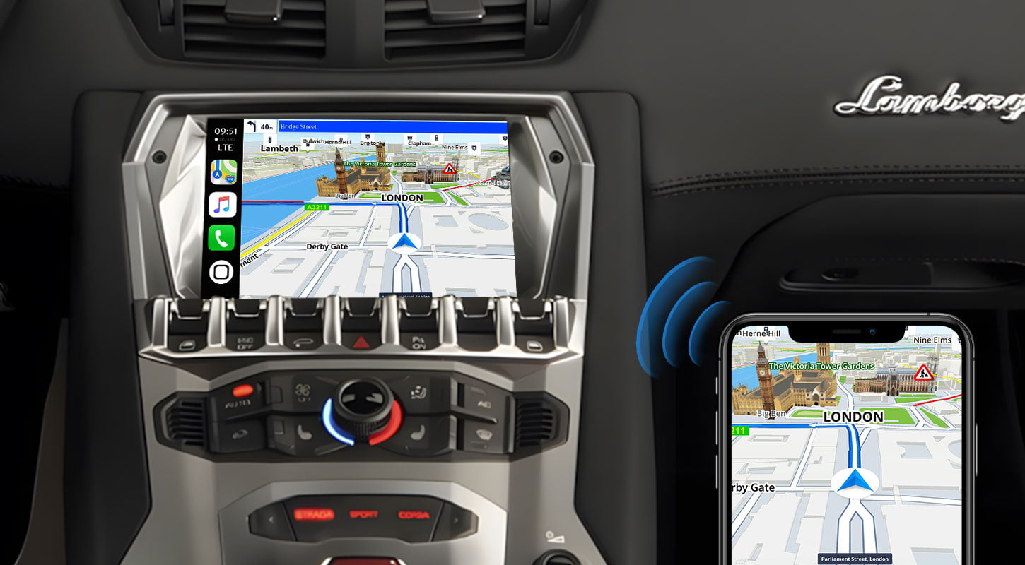 Wireless carplay adapter For Lamborghini Aventador